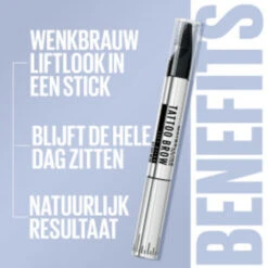 Maybelline Tattoo Brow Lift Stick Wenkbrauwpotlood Met Stylingborstel 05 Black Brown -Plein 1037227 3