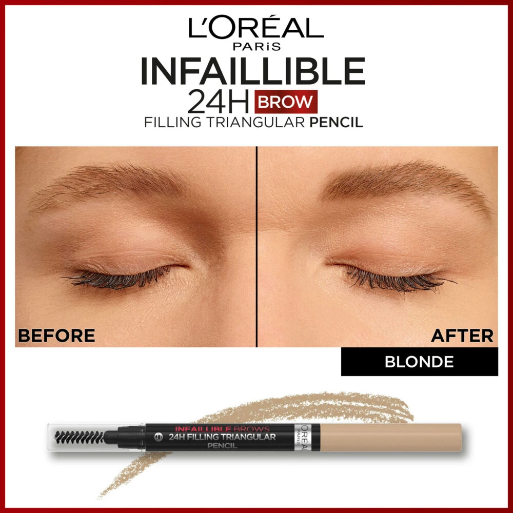 L'Oreal Lu0027Oréal 24H Brow Filling Triangular Pencil 7.0 Blonde 6 L'Oreal Lu0027Oréal 24H Brow Filling Triangular Pencil 7.0 Blonde - Afbeelding 4