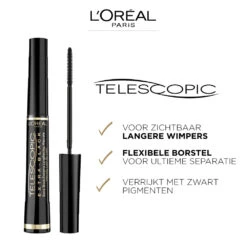 L'Oreal Lu0027Oréal Telescopic Carbon Black Mascara 8 L'Oreal Lu0027Oréal Telescopic Carbon Black Mascara -Plein 969157 3