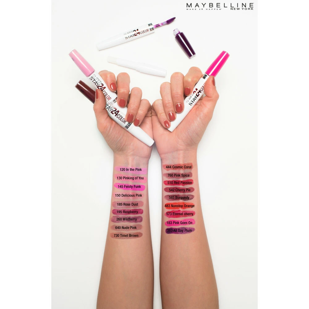 Maybelline SuperStay 24h 260 Wildberry Lippenstift 6 Maybelline SuperStay 24h 260 Wildberry Lippenstift - Afbeelding 4